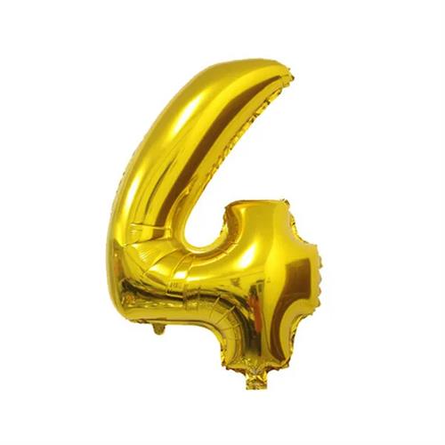 Party Hat Foil Number Baloons Gold 32