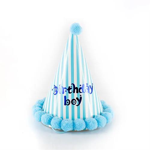 Party Hat Hat With Pom Poms