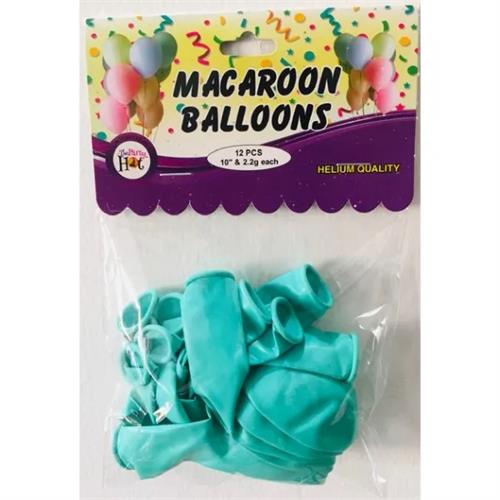 Party Hat Macaroon Balloons Mint Green 12 Mint