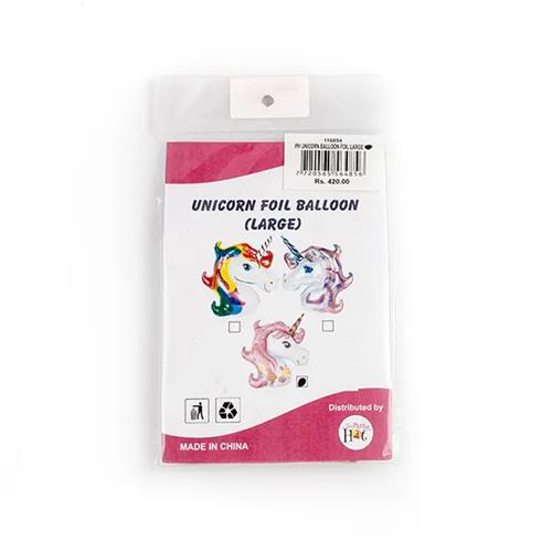 Party Hat Unicorn Foil Baloon Large