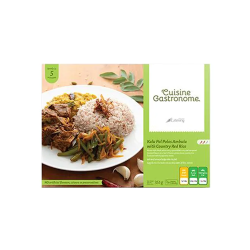 Cuisine Gastronome Kalu Pol Polos Ambula With Country Red Rice 351G