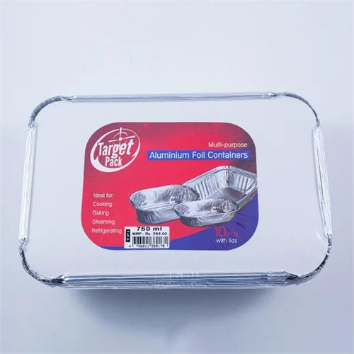 Target Pack Aluminium Foil Container 750Ml 10Pcs