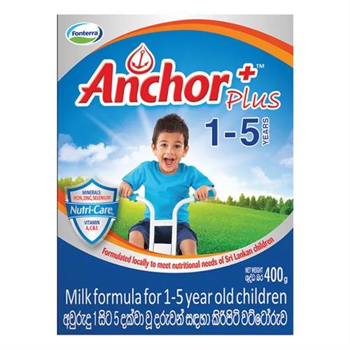 Anchor Plus Milk Powder 1- 5 Years 350G