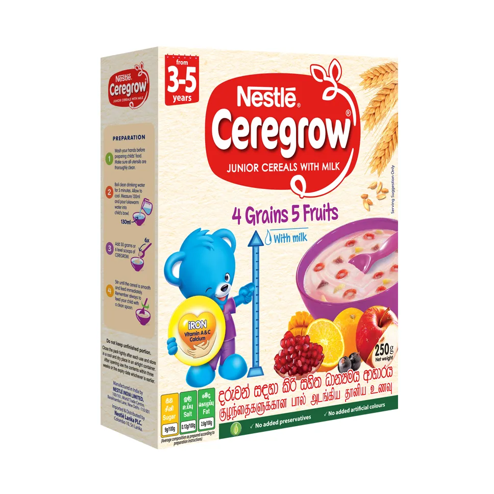 Nestle Ceregrow Junior Cereals 3-5 Years 250G