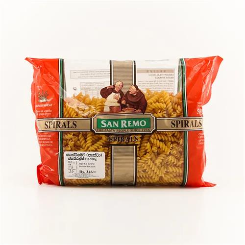 San Remo Pasta Vegeroni Spirals No.121 375G