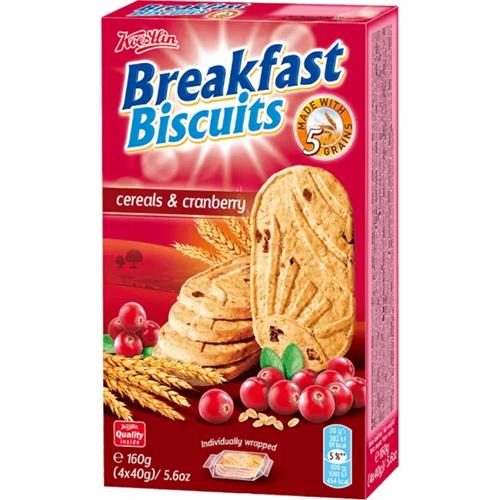 Koestlin Breakfast Biscuits Cereal & Cranberry 160G