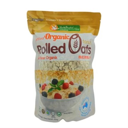 Health Paradise Organic Rolled Oats 500G