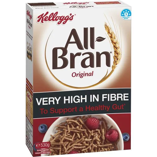 Kellogg's All Bran Original High Fibre Breakfast Cereal 530G