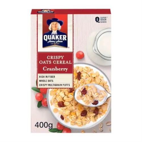 Quaker Crispy Cranberry Cereal 400G
