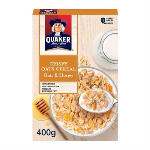 Quaker Crispy Oat & Honey Cereal 400G