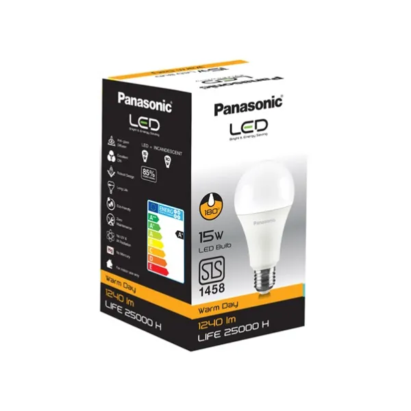 Panasonic Led Bulb 15W Warm Day Scrw27