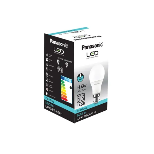 Panasonic Led Bulb 4.8W Cool Day Pin 22