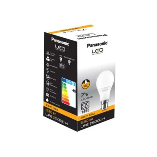 Panasonic Led Bulb 7W Warm Day Pin 22