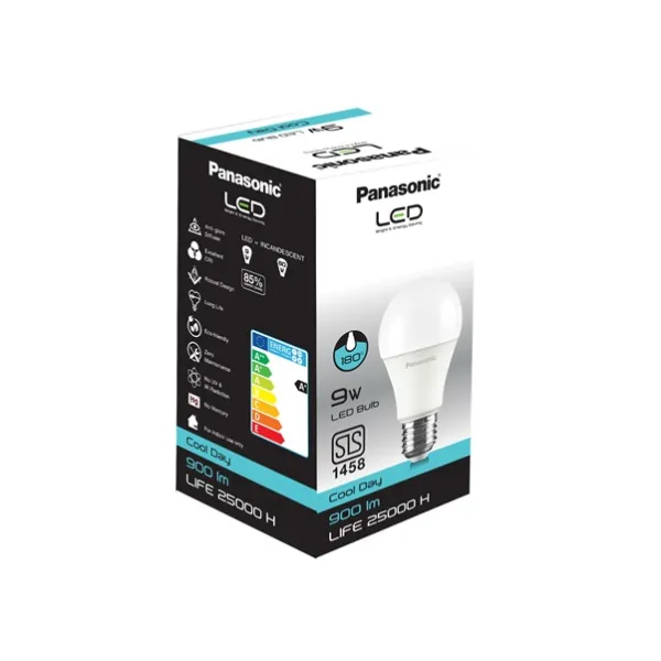 Panasonic Led Bulb 9W Cool Day Scrw 27