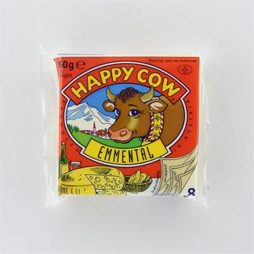 Happy Cow Cheese Slices Emmenthal 150G