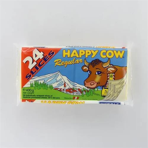 Happy Cow Cheese Slices Regular 400G