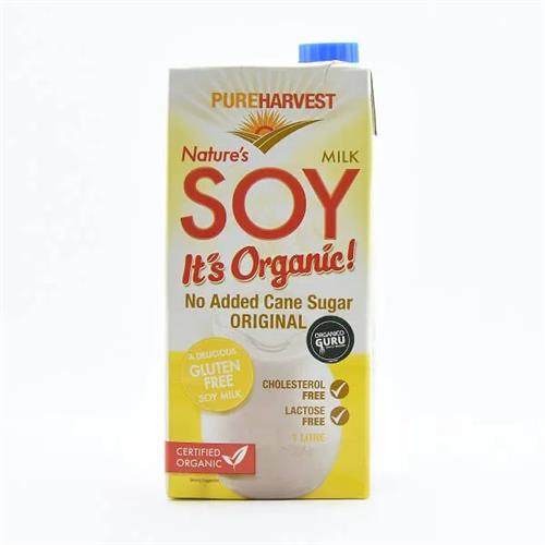 Pure Harvest Organic Soy Milk 1L