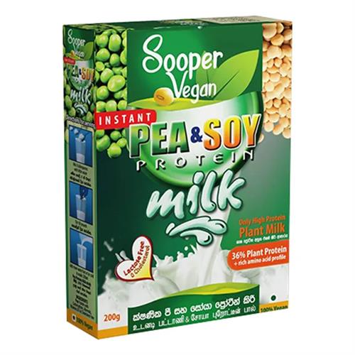 Sooper Vegan Instant Pea & Soy Protein Milk 200G