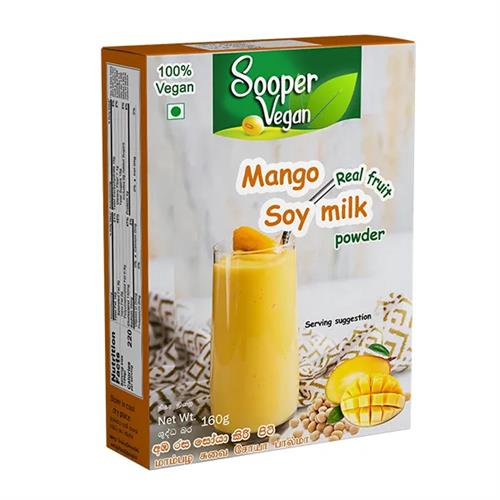 Sooper Vegan Real Fruit Mango Soy Milk Powder 160G