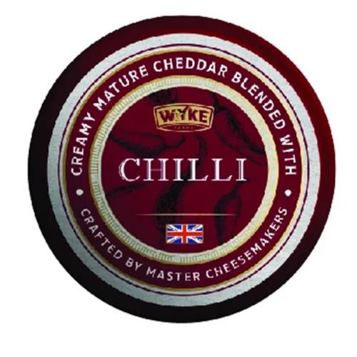Wyke Farms Cheddar Cheese With Chilli Waxed 100G