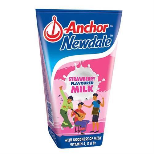 Anchor Newdale Milk Strawberry Uht Tetra 180Ml