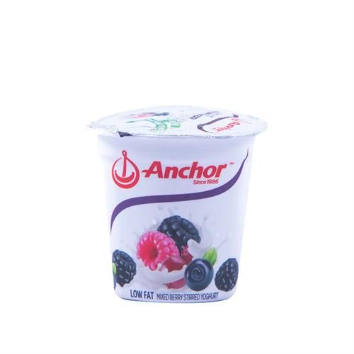 Anchor Stirred Yoghurt Mixedberry Low Fat 100G