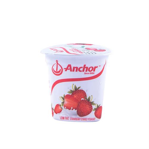 Anchor Stirred Yoghurt Strawberry Low Fat 100G