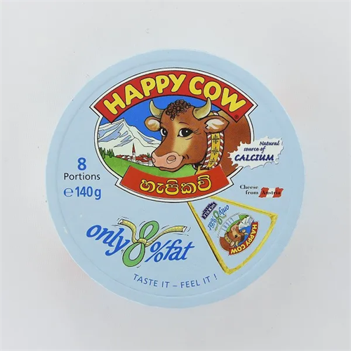 Happy Cow Cheese Low Fat Wedges 140G