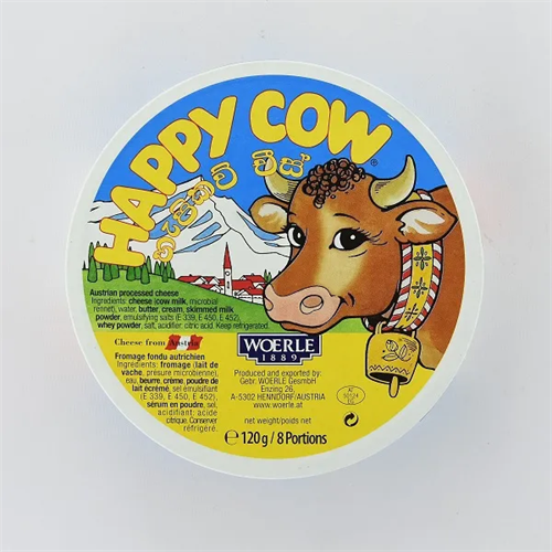 Happy Cow Cheese Wedges 120G