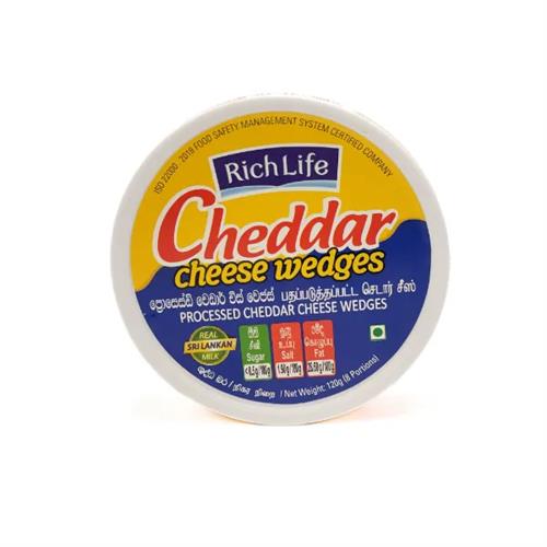 Richlife Cheddar Cheese Wedges 120G