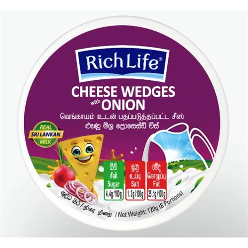 Richlife Cheese Wedges Onion 120G