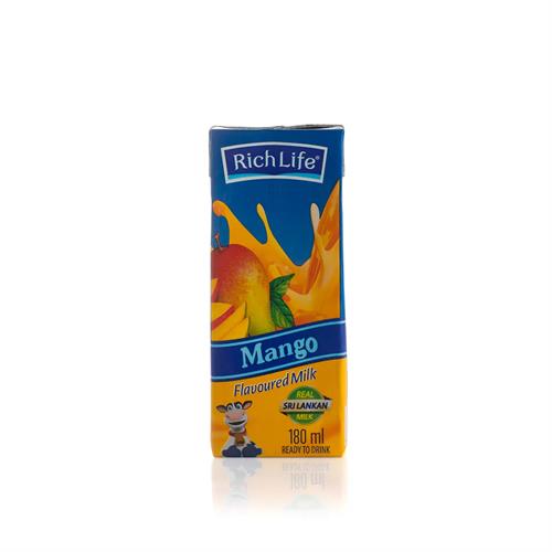 Richlife Mango Flavoured Milk Tetra Pack 180Ml