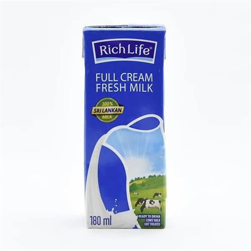 Richlife Milk Full Cream Uht Tetra 180Ml