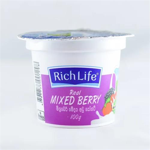 Richlife Yoghurt Berry Mixed Low Fat 100G