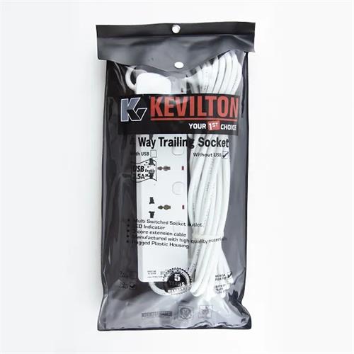 Kevilton Trailer Socket 4 Way 10M With Neon