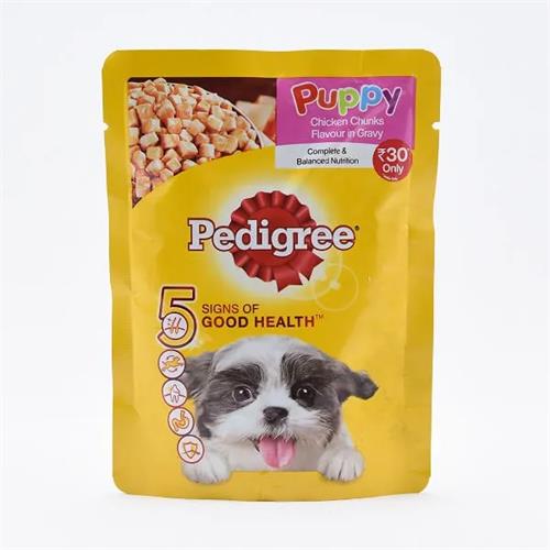 Pedigree Chicken Puppy Dog Food Pouch 70G