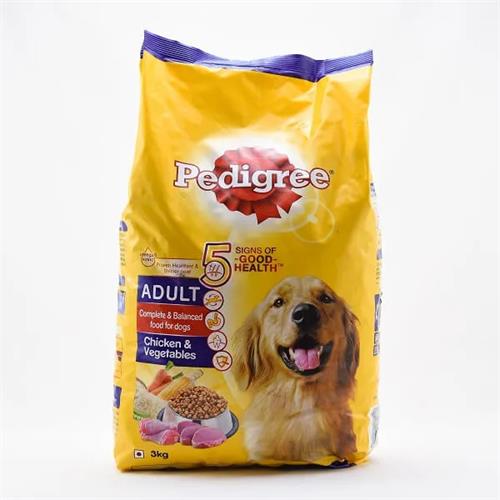 Pedigree Chicken & Vegetable Adult Dog Food 2.8Kg