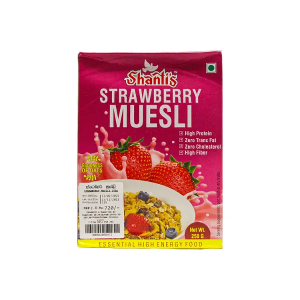 Shanti'S Strawberry Muesli 250G