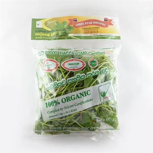 Three Star Organic Gotukola 100G