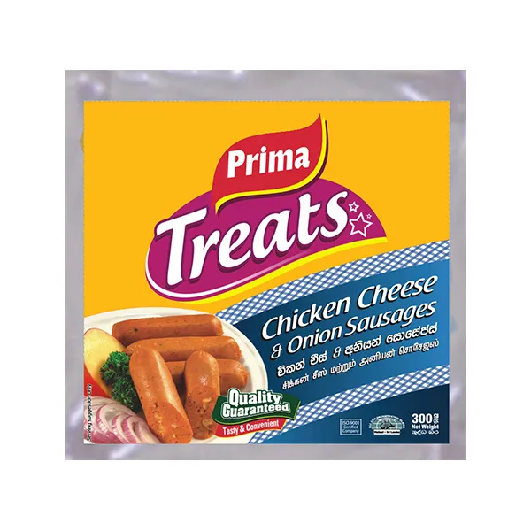 Prima Chicken Cheese & Onion Sausage 300G