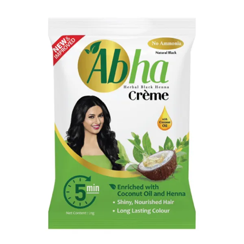 Abha Herbal Black Henna Crme 21G