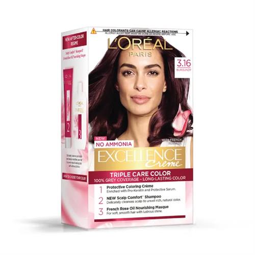L'Oreal Excellence Cream Hair Color Burgundy No.3.16 100Ml