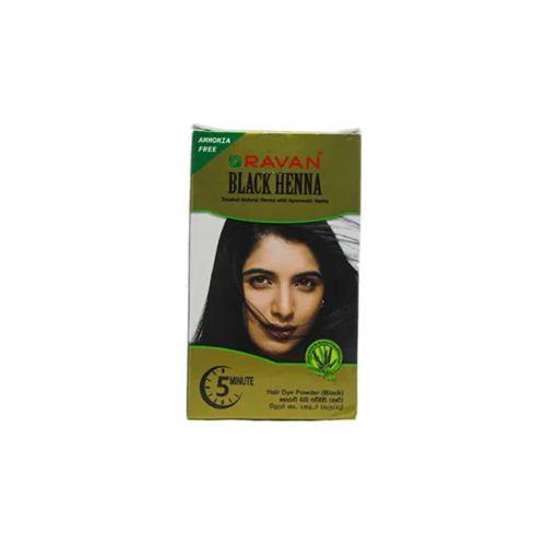 Ravan Henna Dye Powder Black 5 Minutes Gold 6G