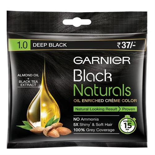 Garnier Black Natural Hair Color Deep Black No.1 40Ml