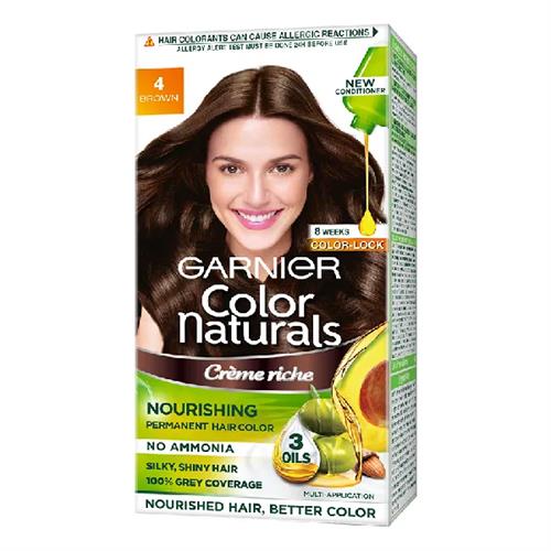 Garnier Color Natural Hair Color Natural Brown No.4 100Ml