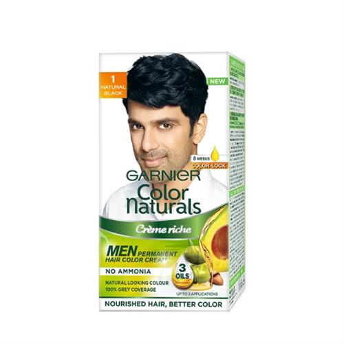 Garnier Color Natural Men Hair Color Natural Black No.1 60Ml