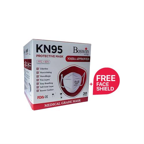 Boswin Medical Grade Kn95 Mask- 30Pcs