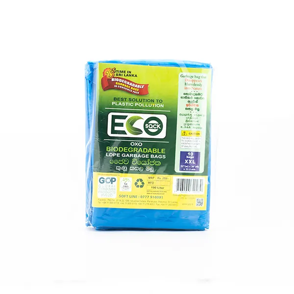 Eco Sack Garbage Bag Ldpe Oxobio Blue Xxl 10