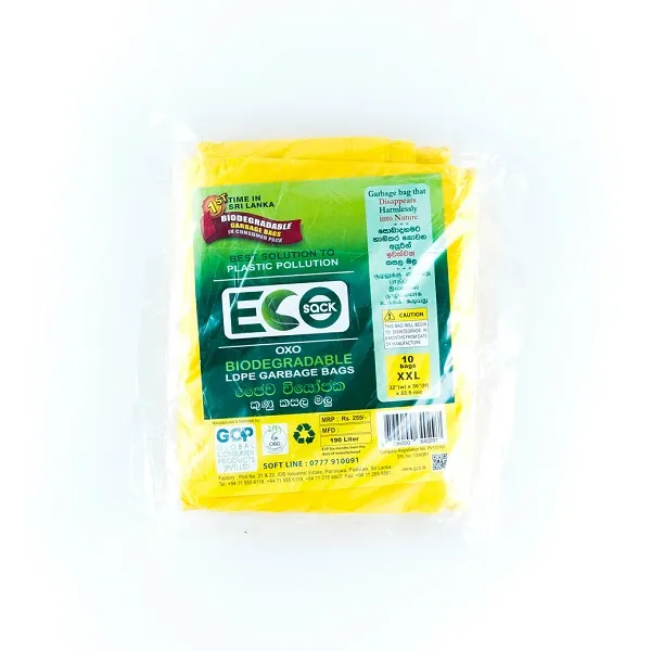 Eco Sack Garbage Bag Ldpe Oxobio Yelw Xxl 10