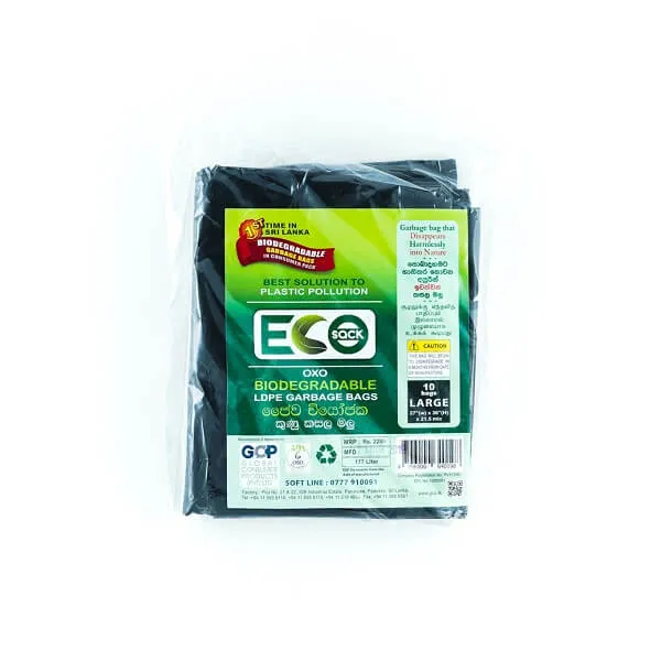 Eco Sack Garbage Bag Ldpe Oxobio L 10S